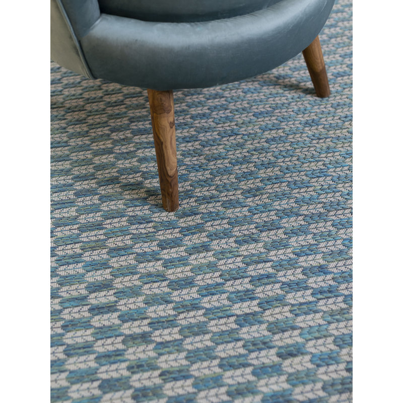Tapis décoratif géométrique/gris d’intérieur/extérieur Tori, Rectangle 2 pi x 3 pi