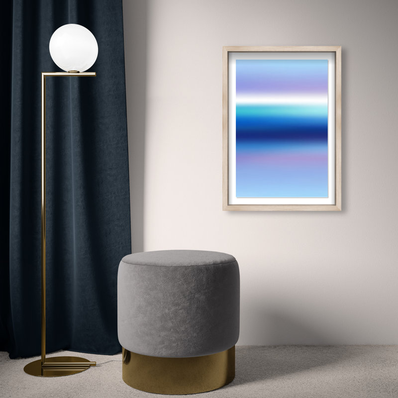 Moonlit Gradient Print by Oliver Gal, 25.5"H x 17.5"W, Natural Oak Shadowbox