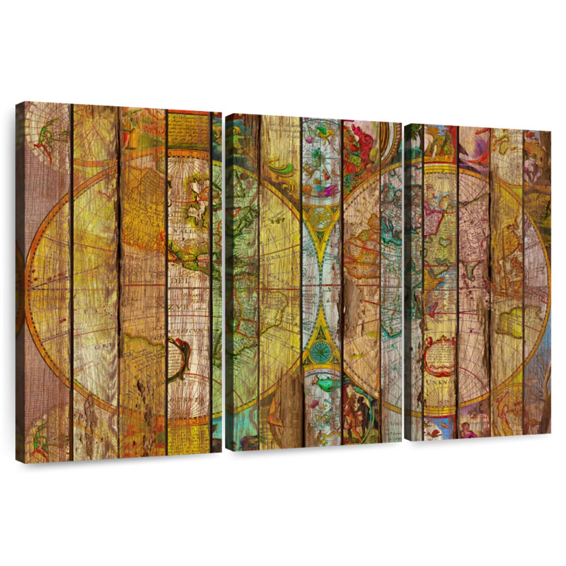 Aliaz autour du monde en treize cartes, H 32 po x l 50 po
