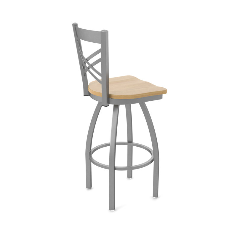 Tabouret tournant 820 Catalina, Bois - Érable naturel, Tabouret de comptoir (siège d'une hauteur de 25 p