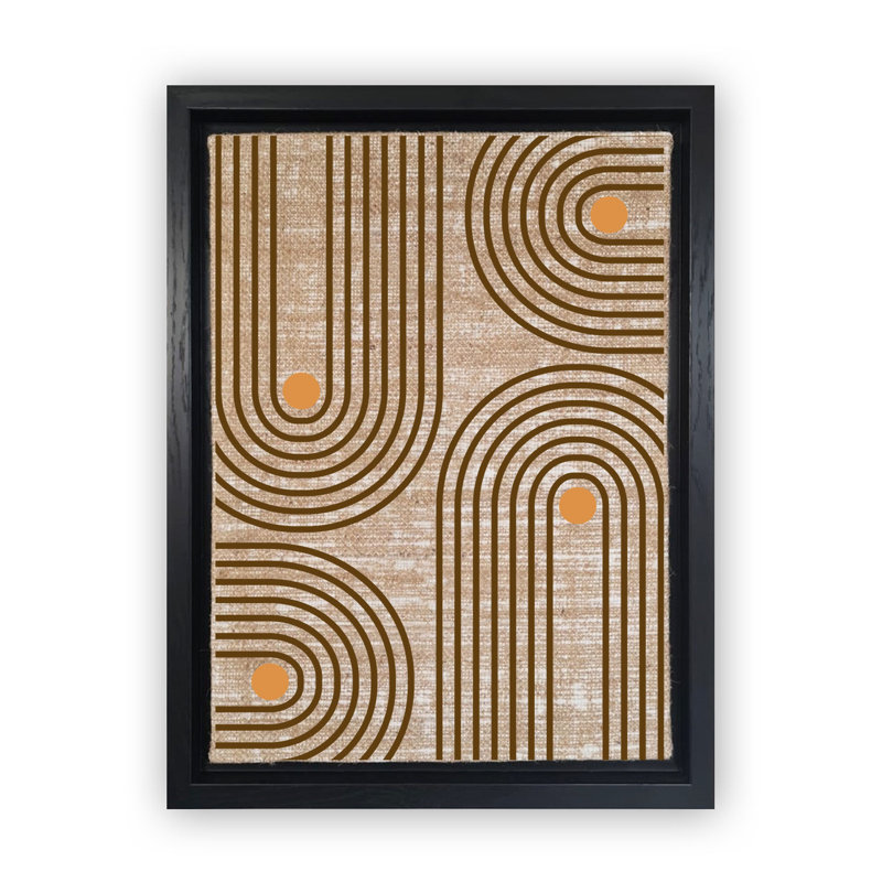 Peinture décorative sur toile, H 26 po x l 18,1 po, Noir