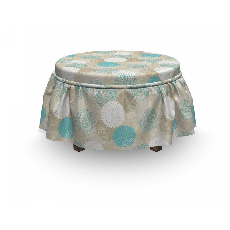 Housse pour repose-pieds Dots and Circle Motifs