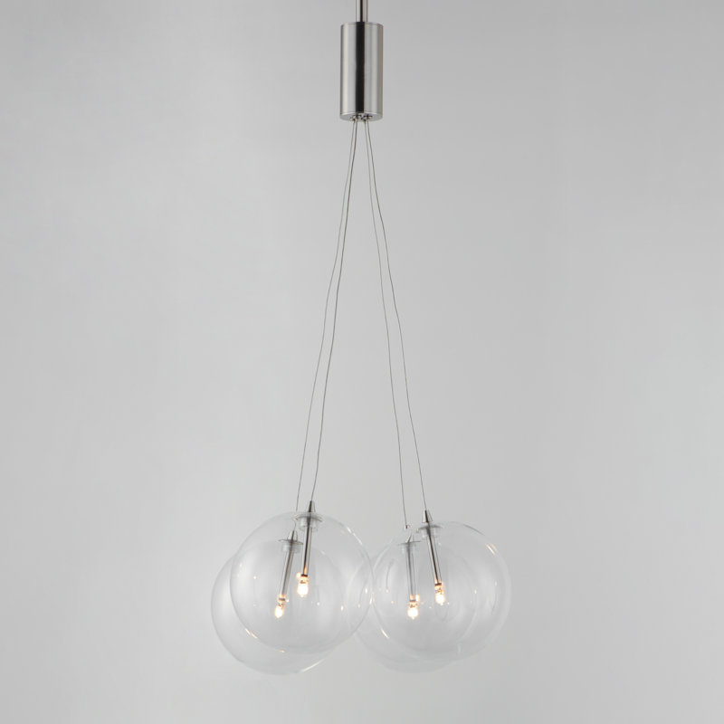 Celica 4 - Light Cluster Pendant, Satin Nickel