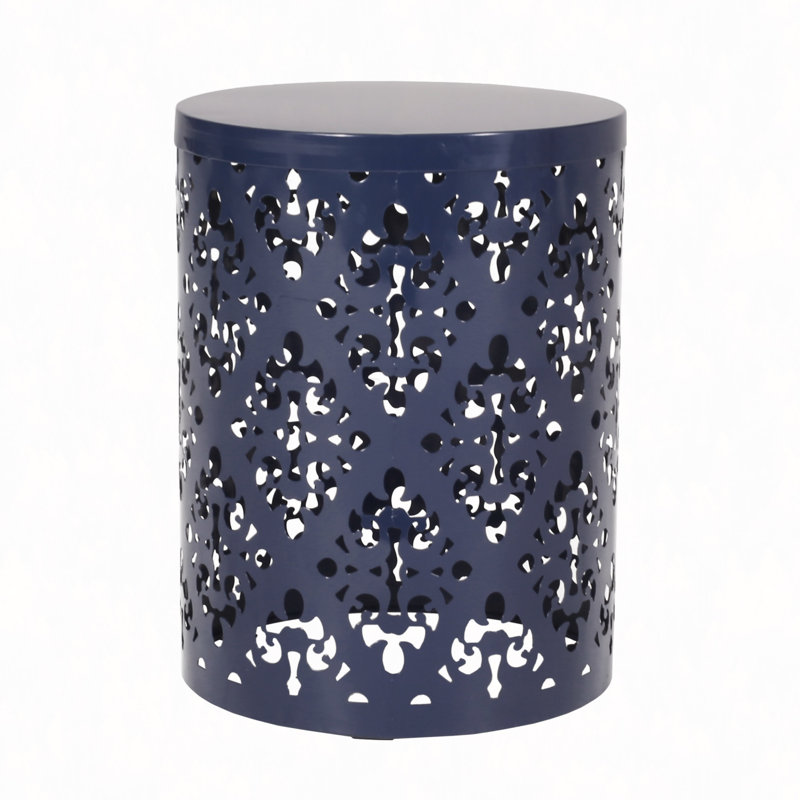 Outdoor Metal End Table Large