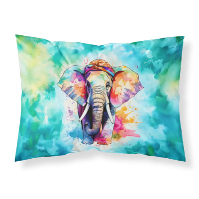 Art Print Standard Pillowcase, Vibrant Artistic Design, Breathable Moisture-Wicking Fabric, Low Maintenance Easy Care Pillow Cover