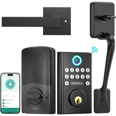 Wifi Front Door Lock Set Fingerprint Keyless Entry Digital Keypad Smart Deadbolt -  suming, EL-144MB