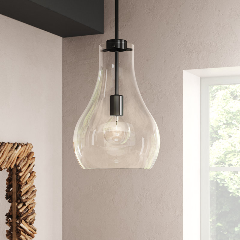 Frankie 1 - Light Single Pendant, Black
