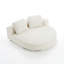 Canapé-lit modulaire incurvé rembourré surdimensionné avec 2 coussins, rembourré entièrement en mousse, sans assemblage requis-379423842