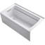 Archer® 60" x 32" Alcove Air Acrylic Bathtub with Heater-389203668-389147459