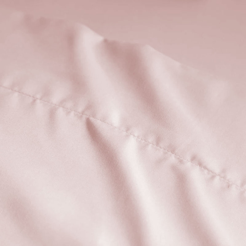 Wayfair Basics® 1800 Series Soft Microfiber Sheet Set, Rose Blush, King Sheet Set with 4 Pillowcases