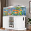 Support d'aquarium avec prise de courant et armoire de rangement
