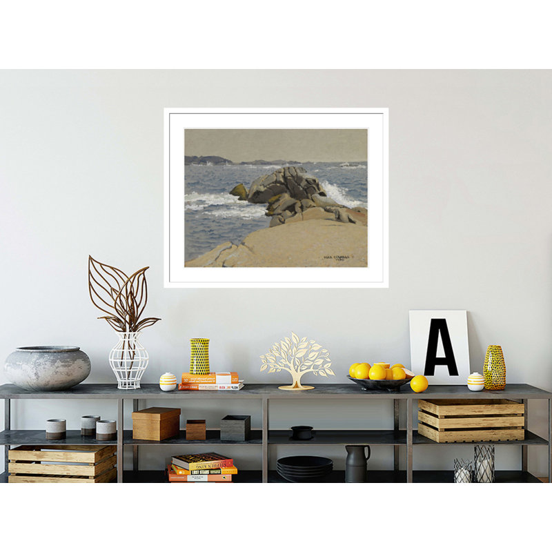 Peggy's Cove, Nouvelle-Écosse, par Alex Colville, impression giclée encadrée, H 33,19 po x l 41,5 po