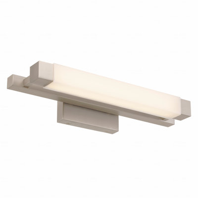 20-Inches Brushed Nickel Integrated LED Bathroom Vanity Light Bar, 3-Color Selectable Dimmable Fixture (Dry/Damp Areas)