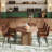 Double Robust Flutted Pedestal Dining Table Set-112473210-112473211