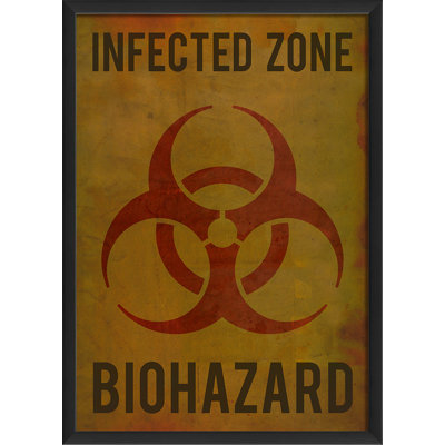 Zone infectée, impression biologique encadrée