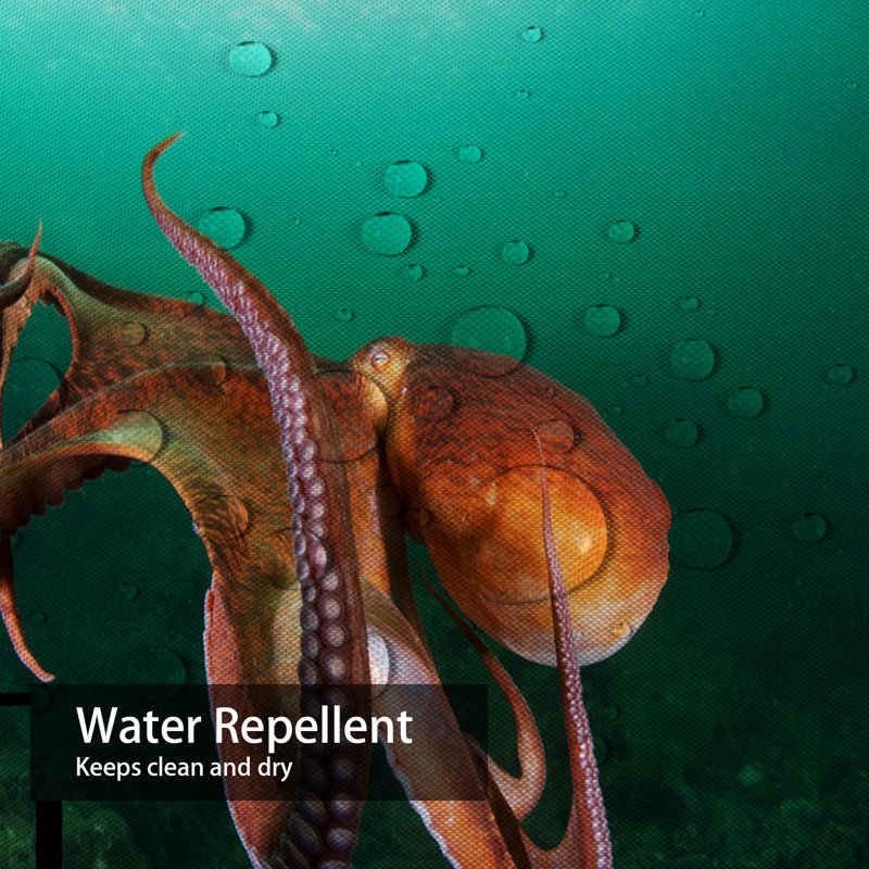 Deep Ocean Giant Octopus Marine Shower Curtain with 12 Hooks, L 72 po x l 84 po