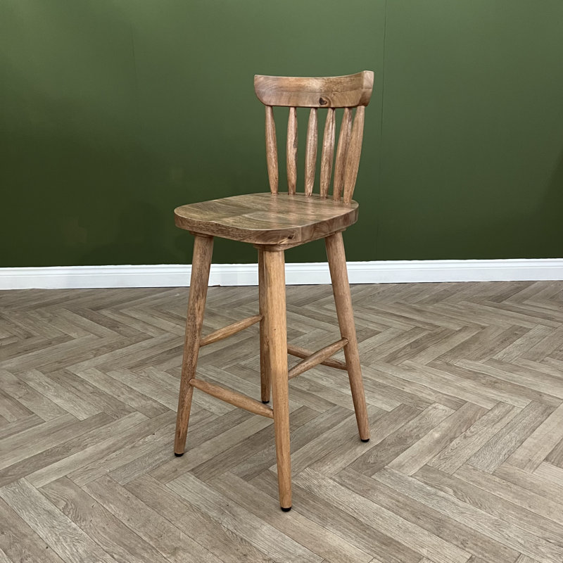 Berke Counter Stool with Solid Wood Frame