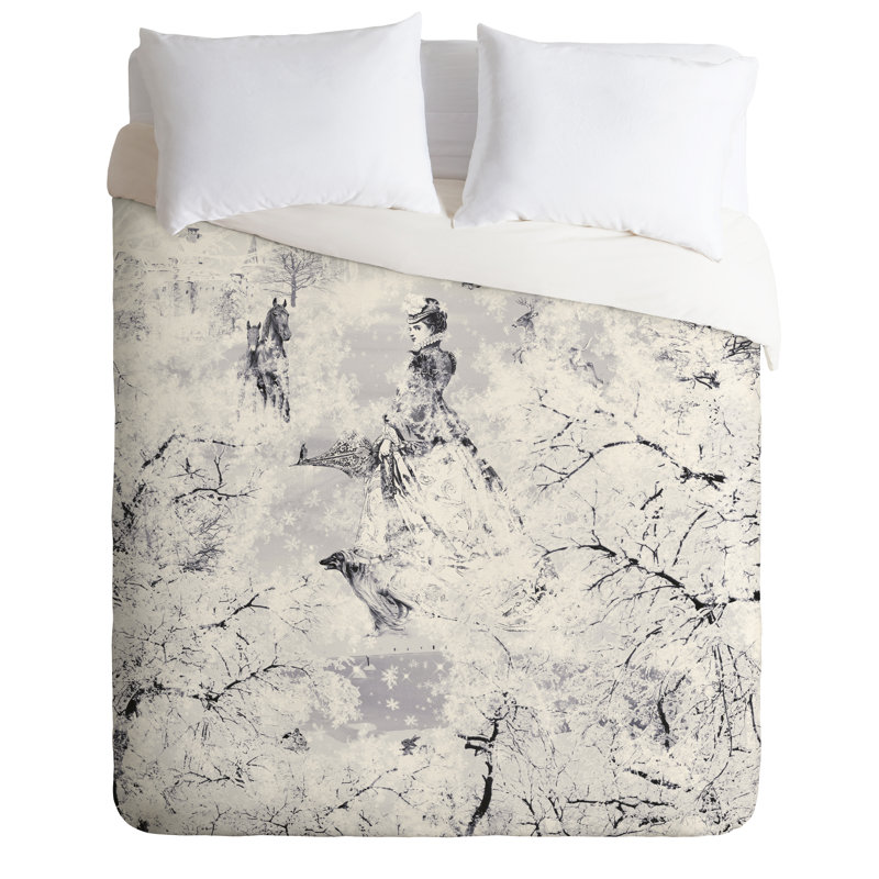 Ensemble de housse de couette Winter Lady, Housse de couette simple / simple TG et 1 taie dé