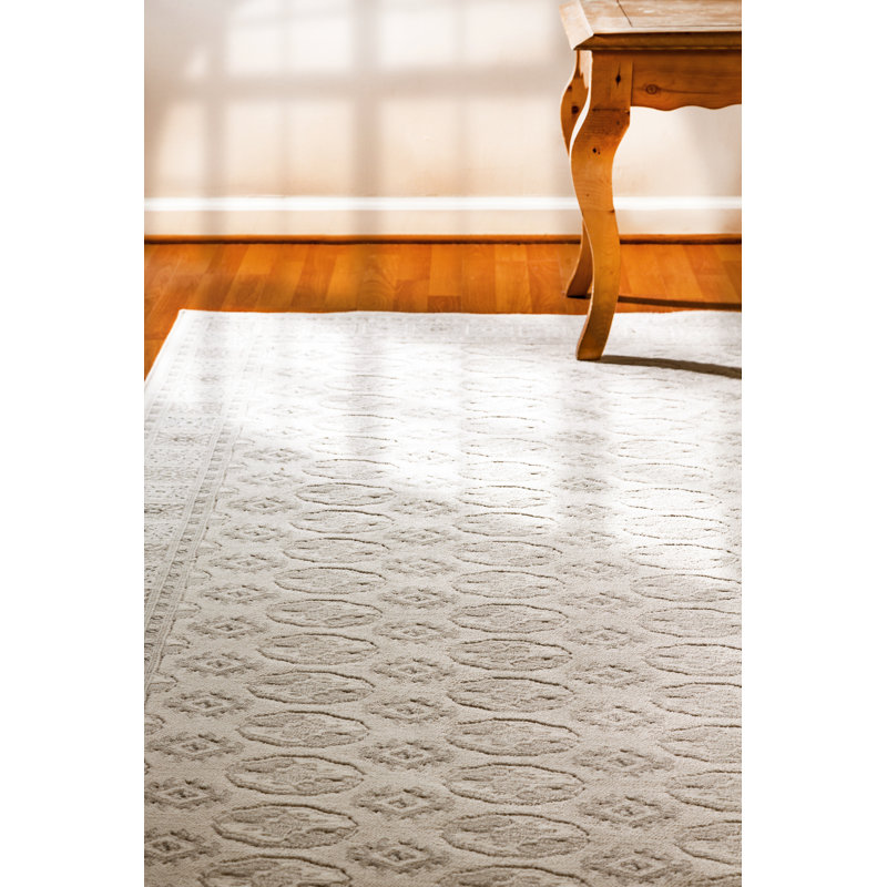 Tapis beige à motif géométrique Florentia, Rectangle 7 pi 10 po x 10 pi 10 po