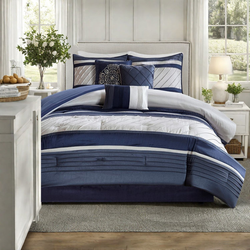 Elegant Traditional Bedding Sets, Polyester Comforter, All-season Use