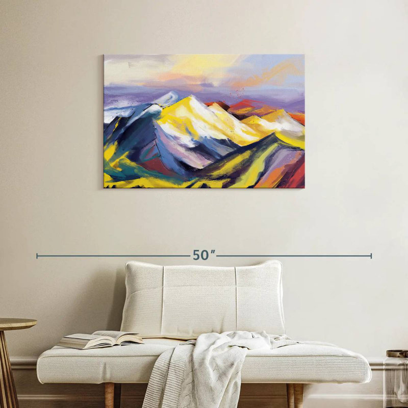 Avery Ridge Abstract Landscape, 24" H x 36" W