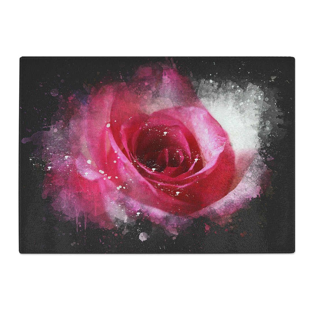 Rose Flower Vol.7 Paint Splash Chopping Board