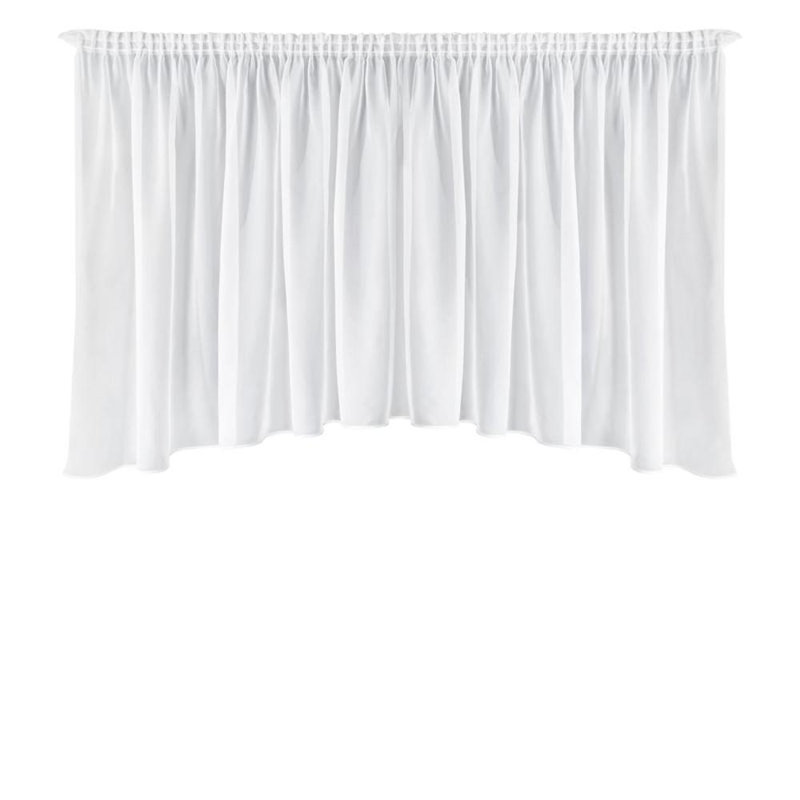 Solid Colour Tailored Window Pelmet, White