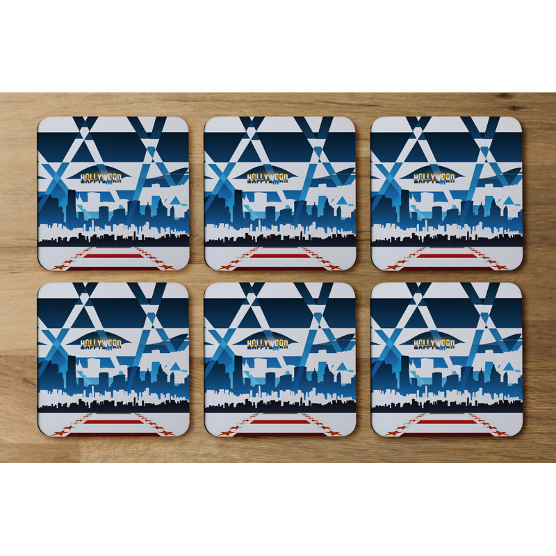 Square 6 Piece Coaster Set