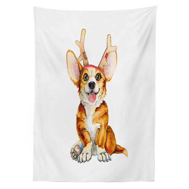 Puppy Tablecloth, 90" x 60"