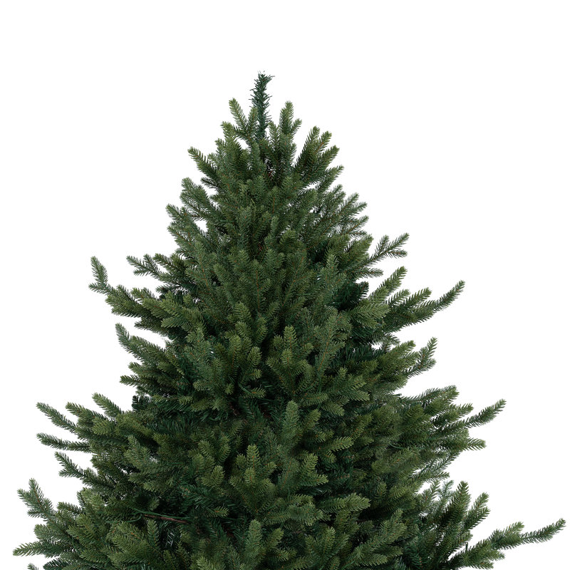 Traditional Christmas Tree with Lights, Prelit with Metal Stand, 6.5 ft
