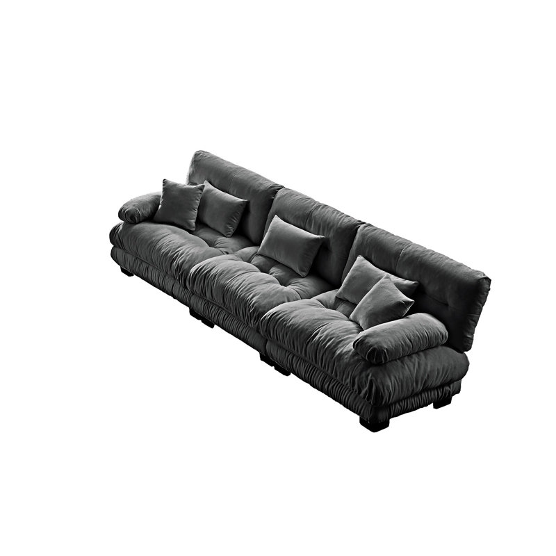 Canapé modulaire rembourré, Gris
