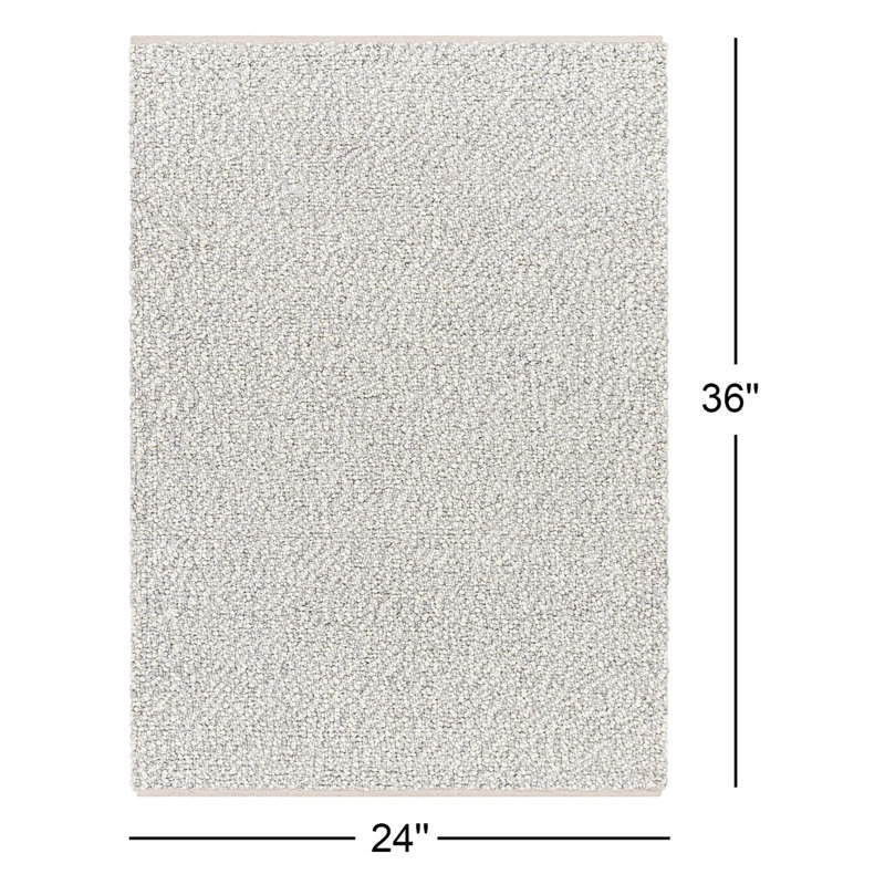 Super Pebble Area Rug in Ivory, Rectangle 2' x 3'