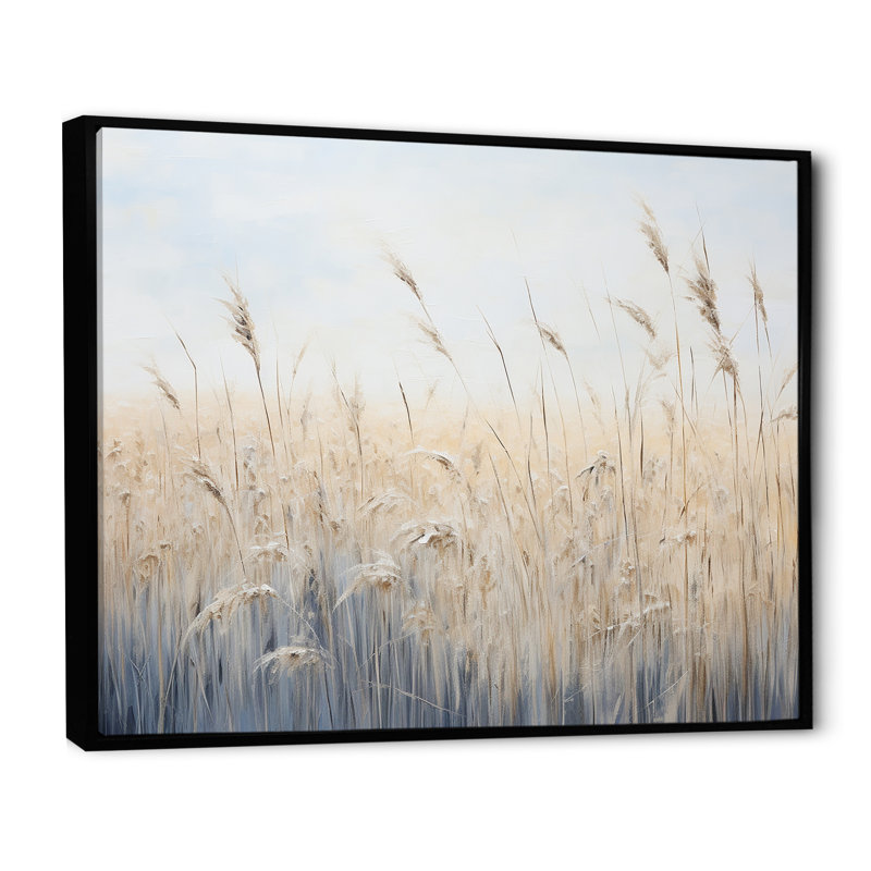 Prairies majestueuses prairies VII, H 24 po x l 32 po x P 1 po, Cadre flottant noir