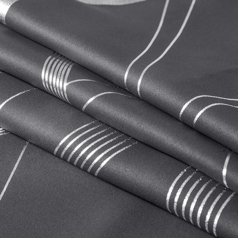 Ensemble de 2 panneaux de rideaux pour chambre à coucher / salon réduisant les bruits et isolant thermique, Gris