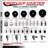Phenolic Wheel Swivel Expanding Stem Caster Set SCC NB 4" x 1-3/8"