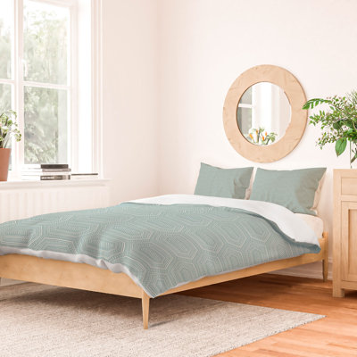 Ensemble de housse de couette à rayures crème et rosé Little Arrow Design Co_3