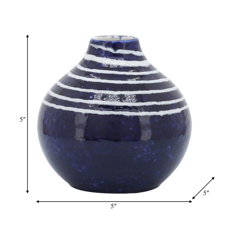 Vase 5 po, Bleu