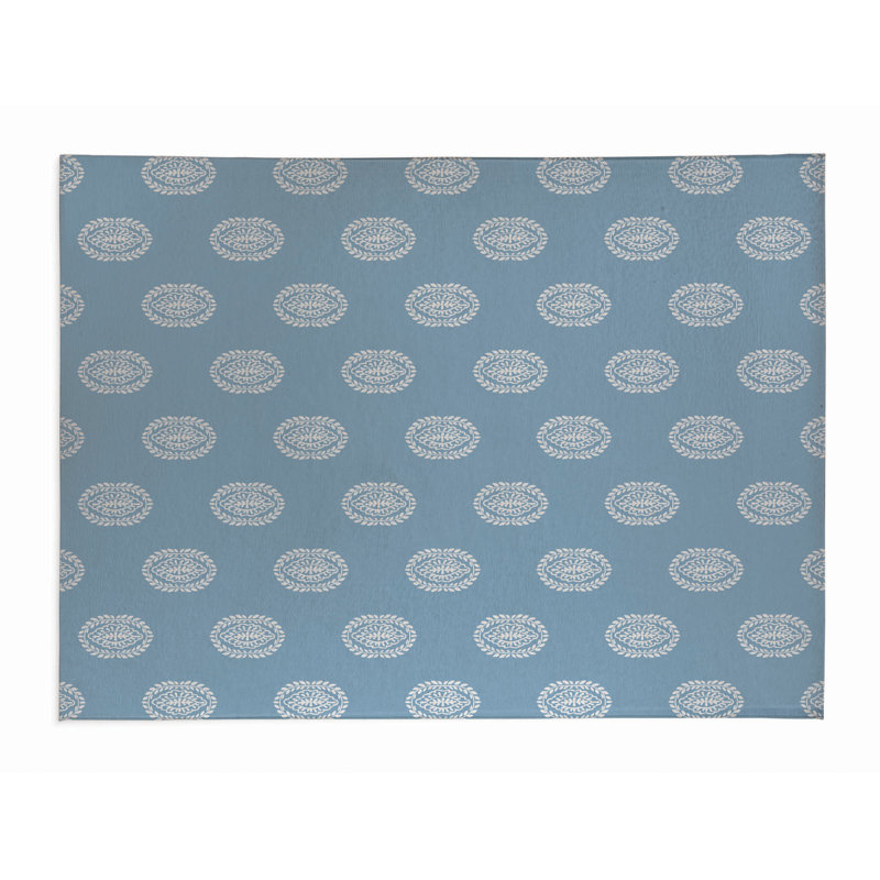 Tapis de bureau léger Maddy, L 24 po x P 36 po, Bleu ciel