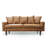 70'' Faux Leather Square Arm Sofa