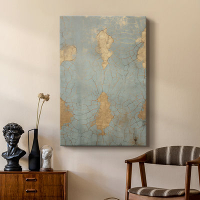 Vintage Abstract Print XII -Custom Wrapped Gallery Cavas