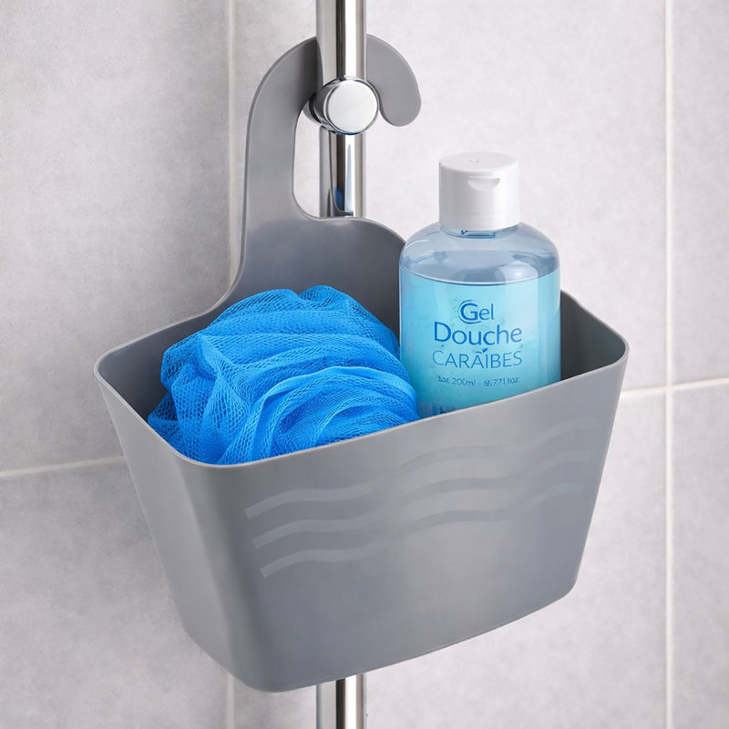 Serviteur de douche suspendu portable, Gris