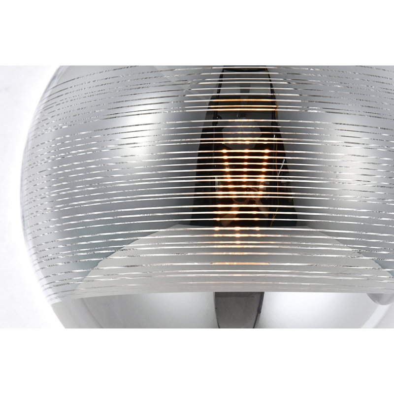 Gwenda 1 - Light Single Pendant, Chrome, Chrome, 9.5" H x 9.5" W x 9.5" D