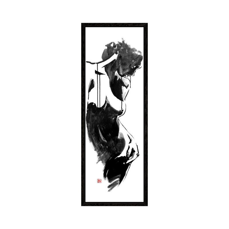 Morning by Péchane - Panoramic Print on Canvas, Black Framed, 30.48 cm H x 91.44 cm W