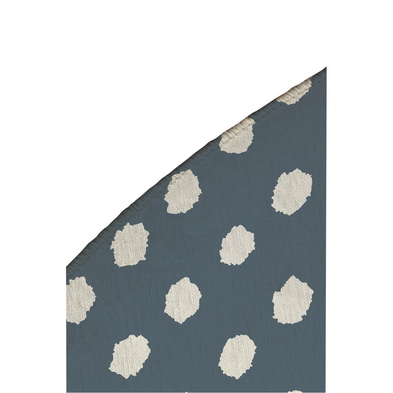 Tapis de jeu pour enfants Grunge Dot, Bleu