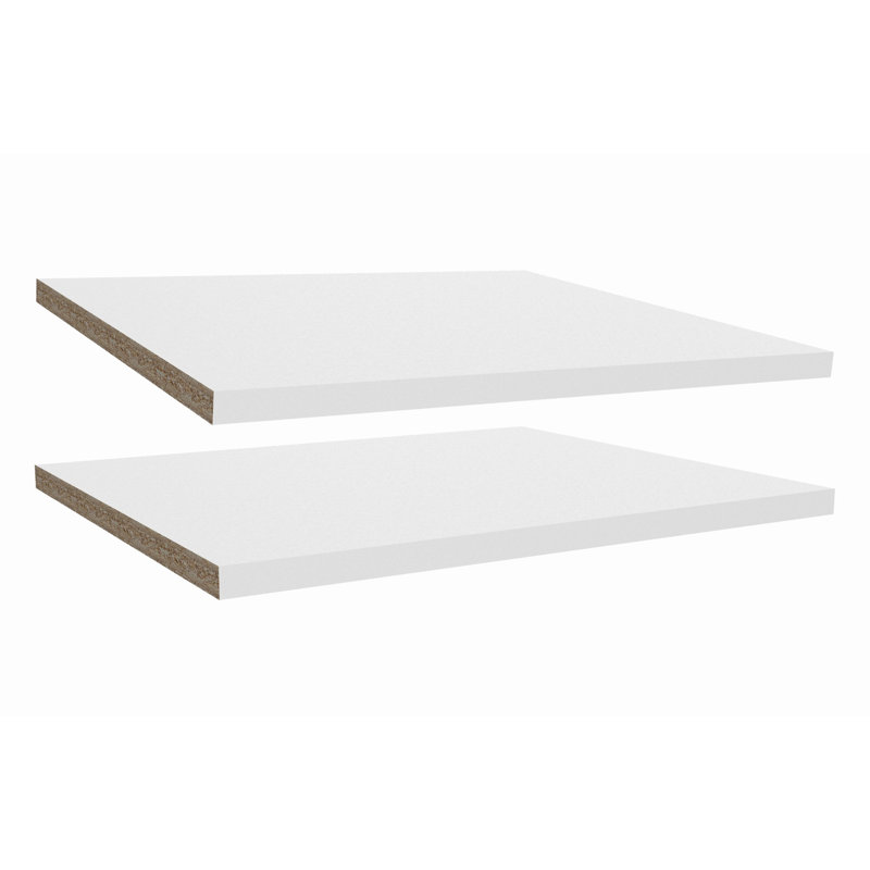 Impressions White Shelves for Towers, 2-pk, 0.63" H x 15.59" W x 13.07" D