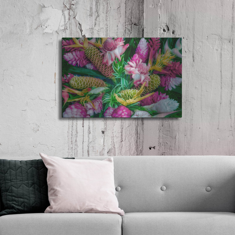 «Tropical Floral» par Dennis Frates, H 24 po x l 36 po