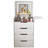 31 Vanity Desk With Hidden Storage And Foldable Panel, White Makeup Table Use, Drawers, Flip Mirror