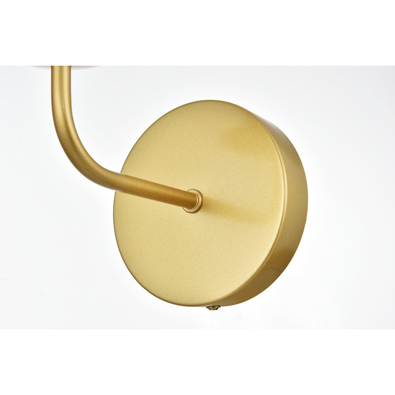 Dimmable Vanity Light, Brass, 3 Lights, 10" H x 28" W x 28" D