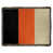 Black/Orange/Cream