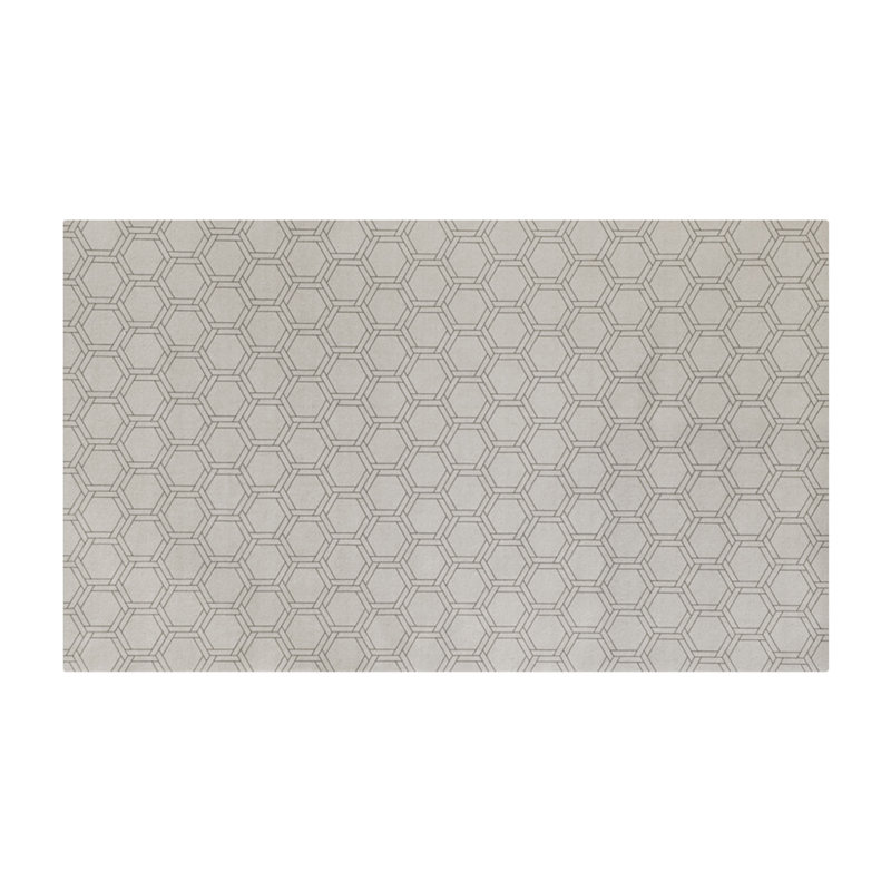 Un-Rug Honeycomb Low Profile Kitchen Mat, Rectangle 2'10" x 4'10", Gray